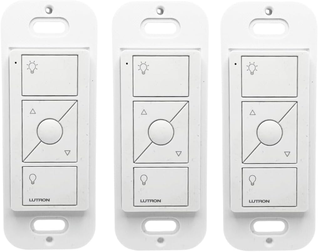 Lutron Caseta Wireless 3-Way Switch Kit with Pico Remote, Wallplate Adapter