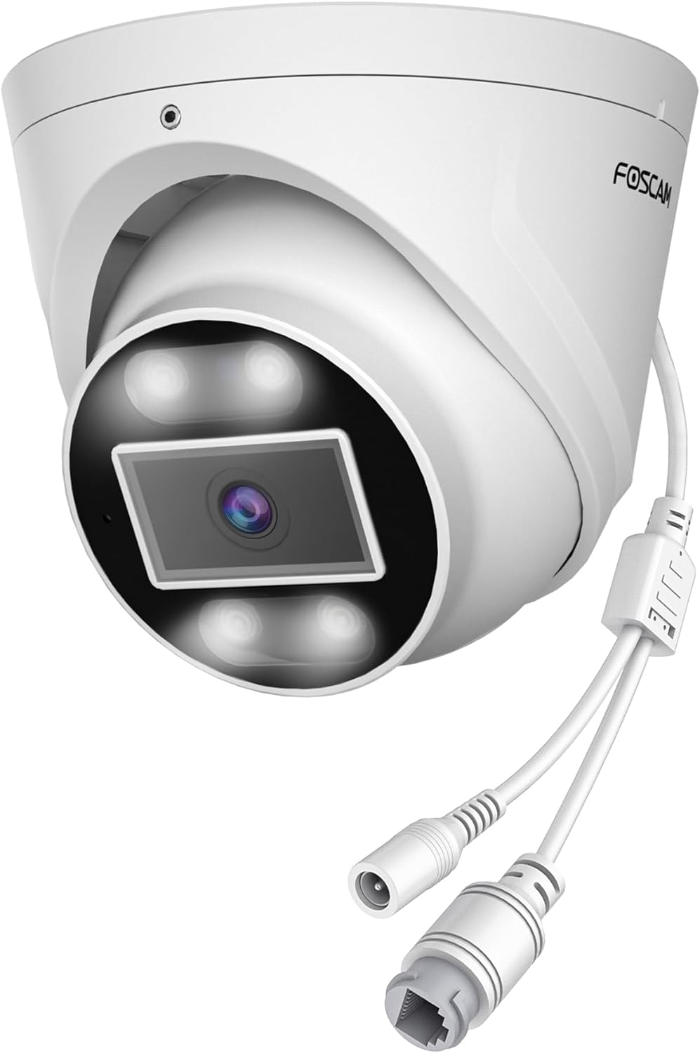 Foscam 5MP IP Turret Camera, PoE, Google, Alexa, AI Support