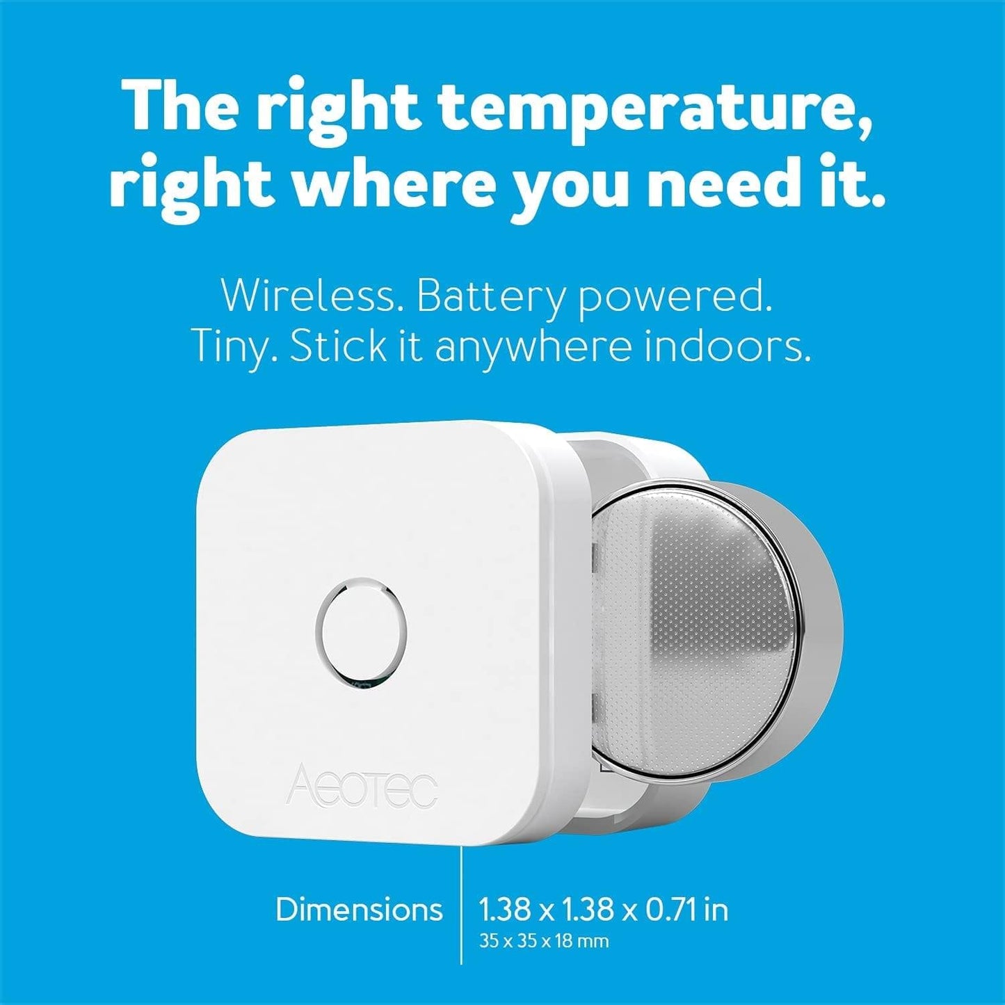 Aeotec aërQ ZWave Temperature and Humidity Sensor - evergreenly