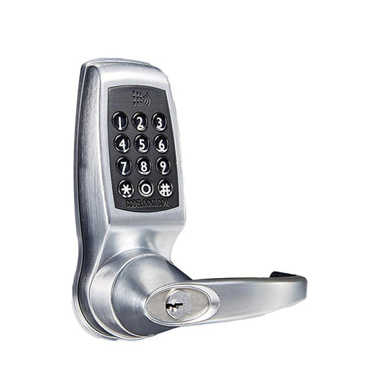 Codelocks CL4510 Smart Lock with Netcode, Mifare Reader, Brushed Steel 2 3/8"