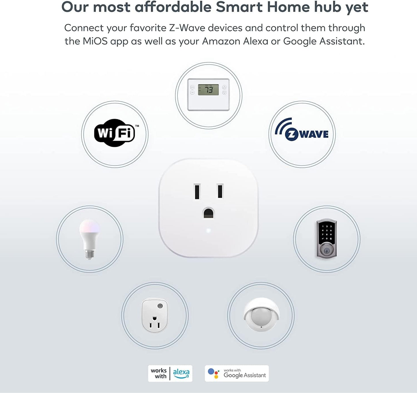 Ezlo Plughub 2 Z Wave Smart Hub and Z Wave Plug In Switch with Energy Monitoring - evergreenly