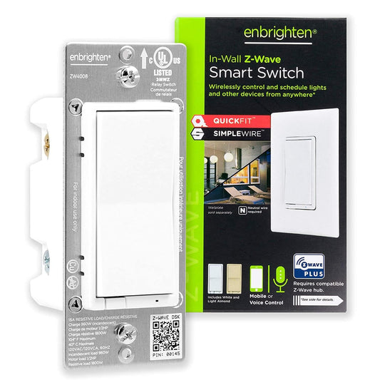 GE Enbrighten Zwave Plus Smart Dimmer With QuickFit and SimpleWire - evergreenly