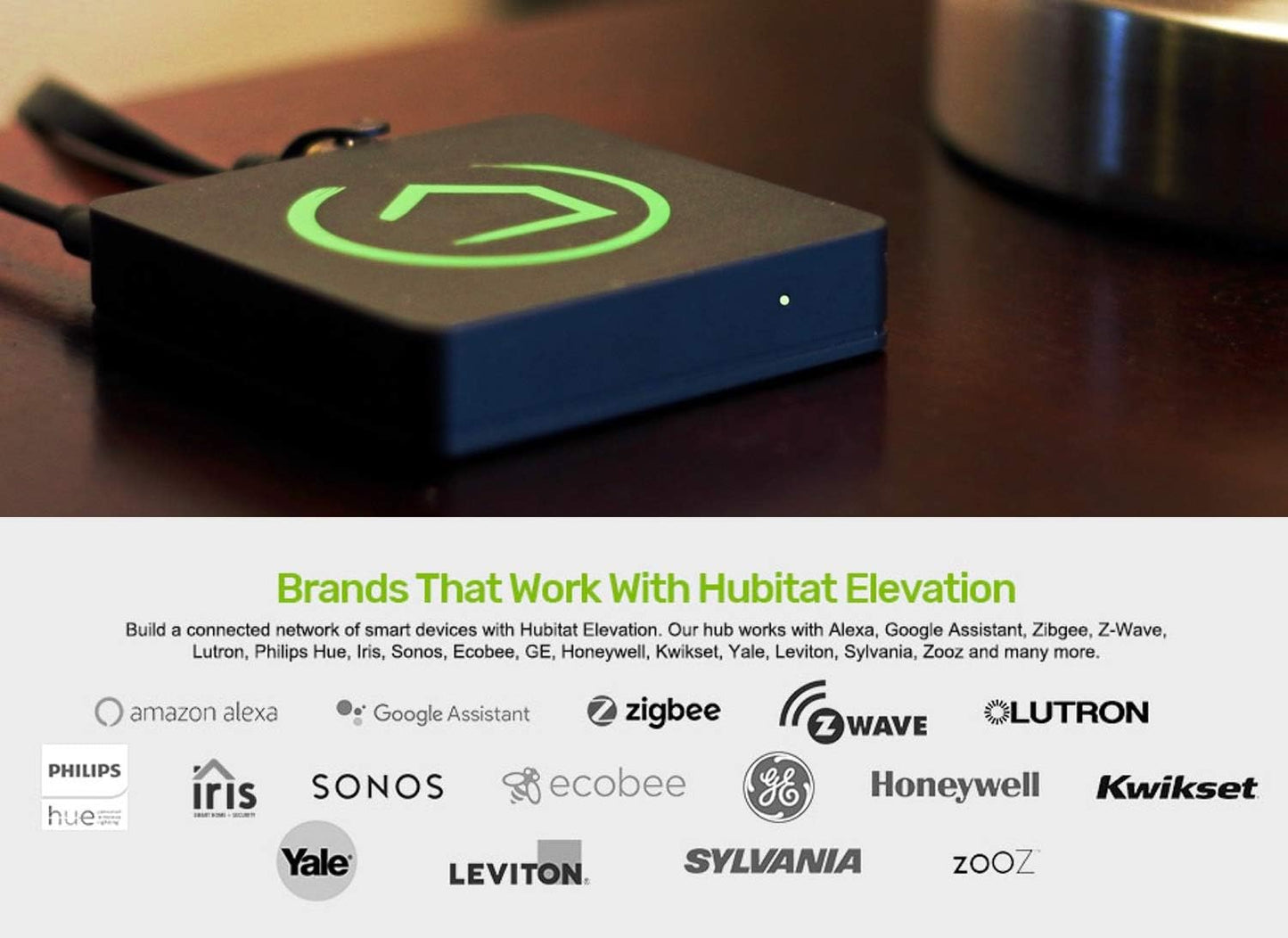 Hubitat Elevation C-7 Smart Home Hub for ZWave, Zigbee, Alexa, Google Home, IP