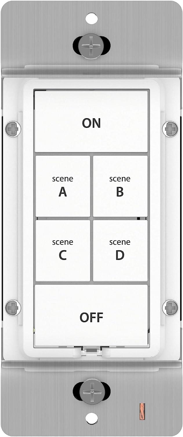 Insteon Dual Band Keypad Dimmer 6 Button White - evergreenly