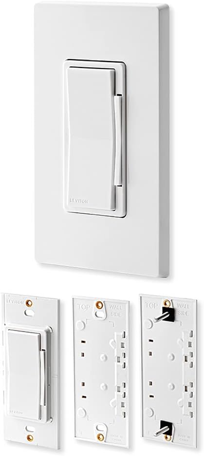 Leviton Decora DAWDC-1BW 2nd Generation WiFi Anywhere Companion Dimmer