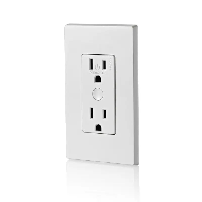 Leviton Decora Smart 2nd Generation WiFi Wall Receptacle, White