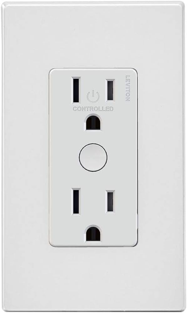 Leviton Decora Smart 2nd Generation WiFi Wall Receptacle, White