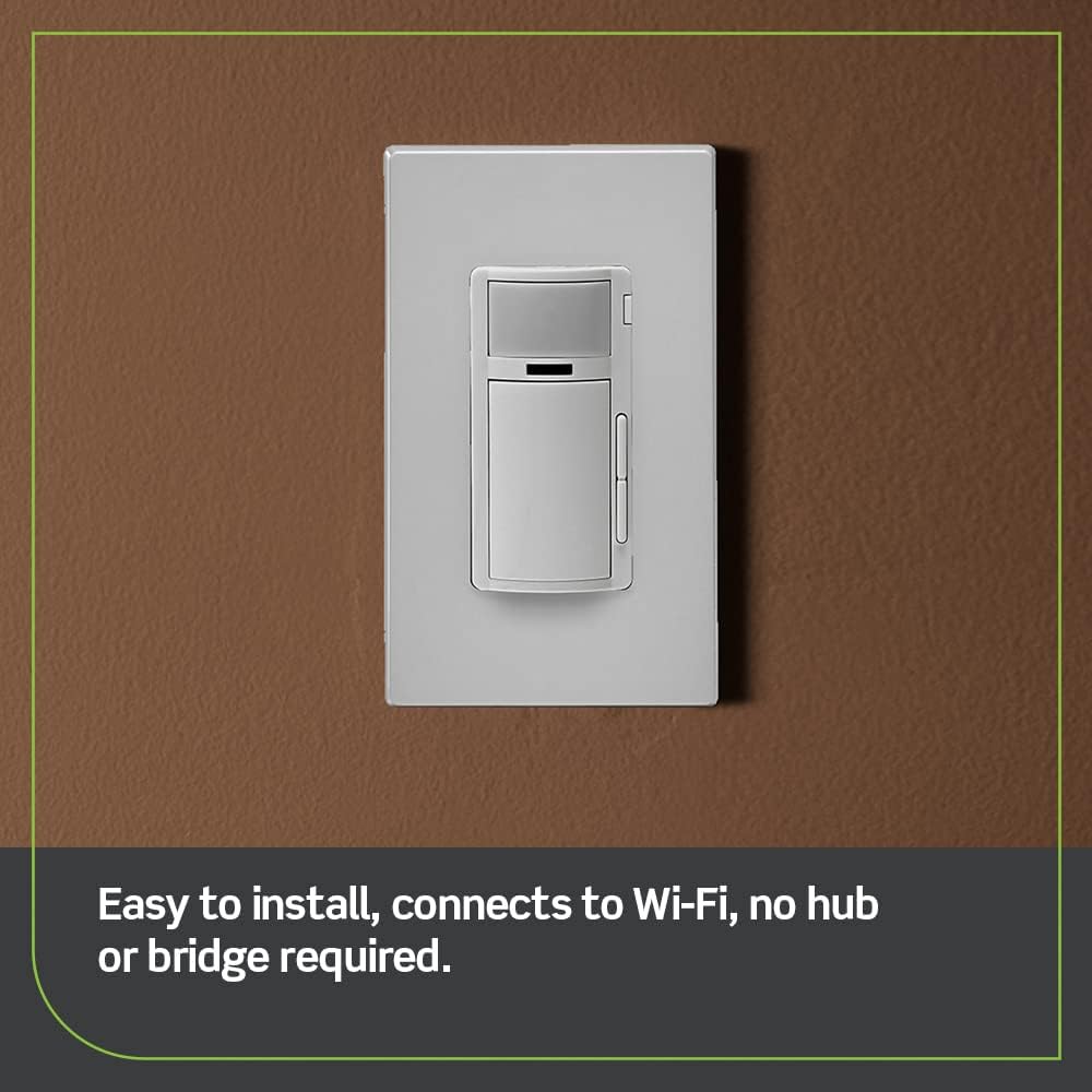 Leviton Decora D2MSD-1BW WiFi Motion Sensing Dimmer, Gen2