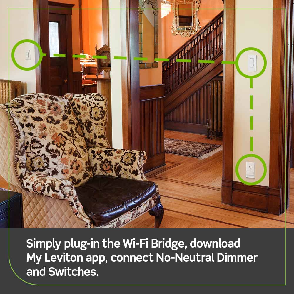 Leviton Decora Smart WiFi No Neutral On Off Switch - evergreenly