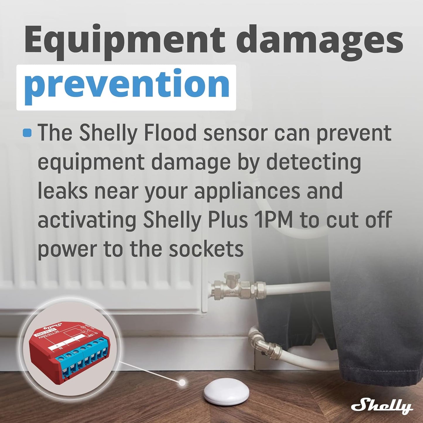 Shelly Flood Detector WiFi Water Sensor SHELLY-FLOOD