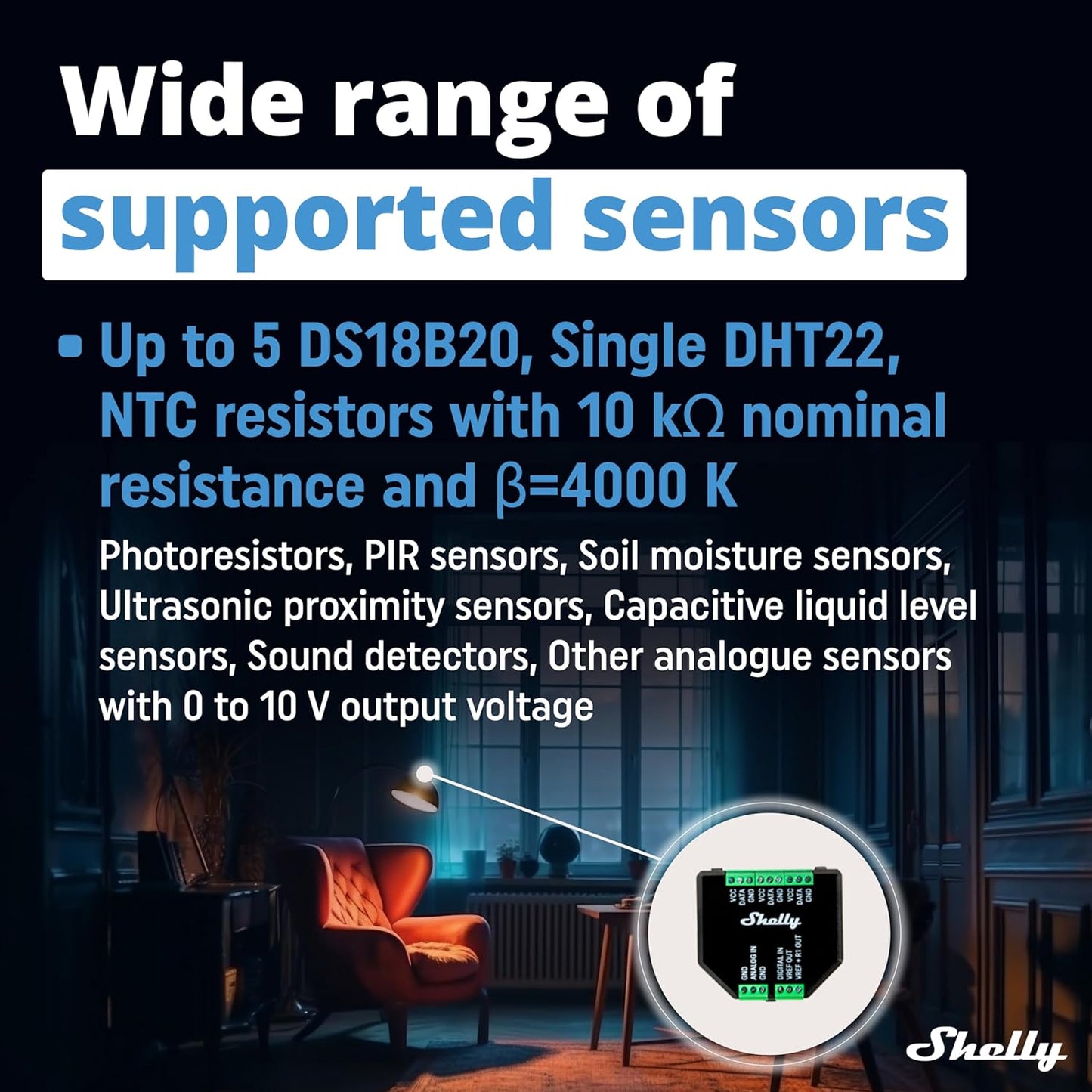 Shelly Plus Add-On Sensor Interface